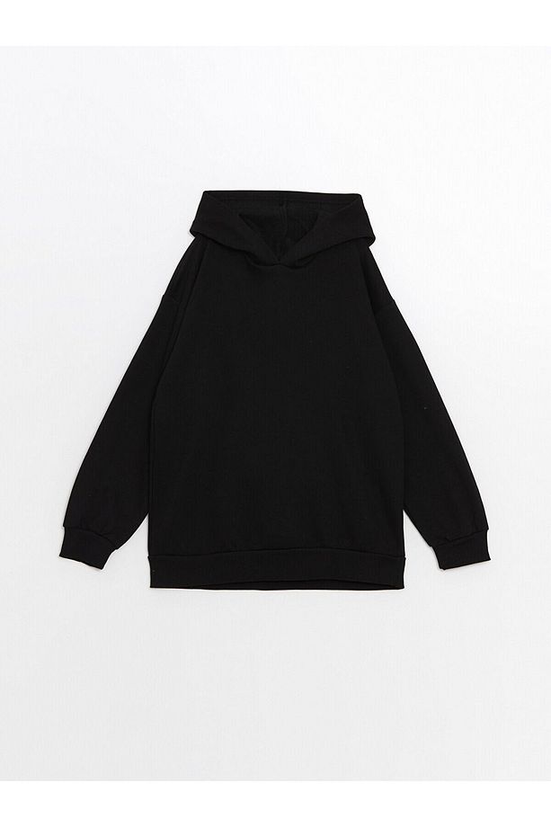 Lcw Kapüşonlu Kız Çocuk Kalın Sweatshirt - 1