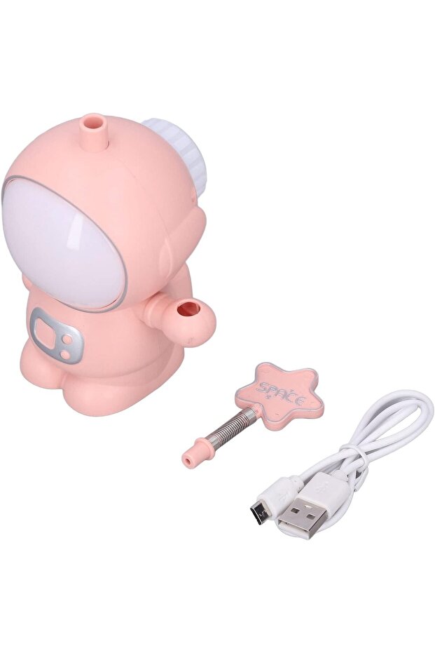 Astronaut Design Night Light with Pencil Sharpener Feature-Blue Pink White