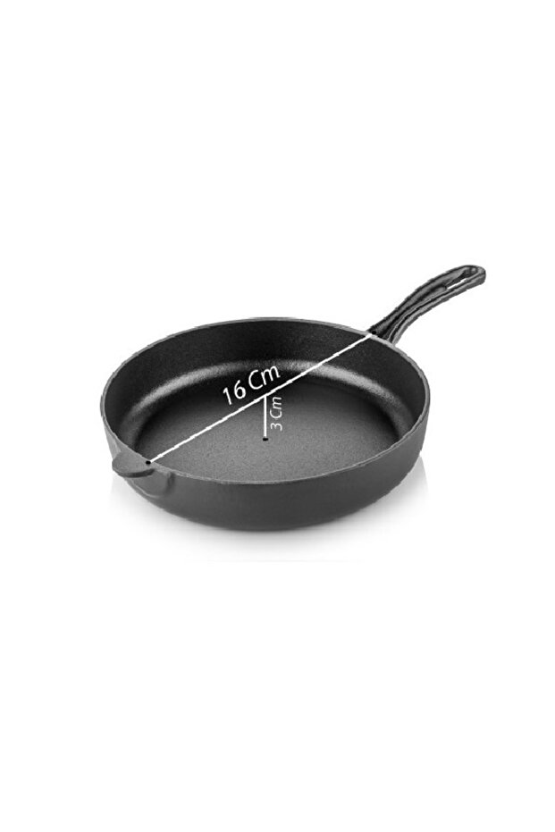 DEMİR DÖKÜM SAPLI TAVA 16CM - 3