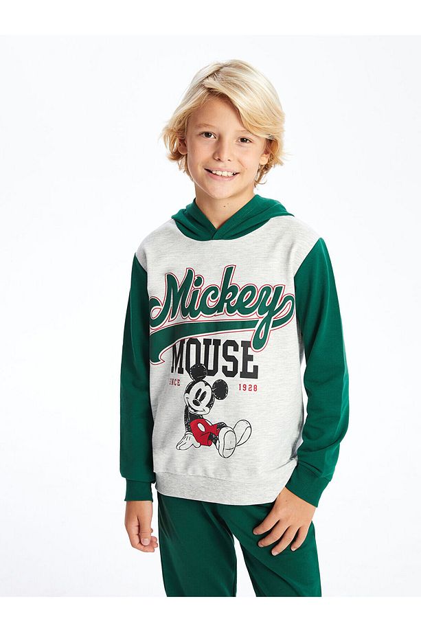 LCW Erkek Çocuk Baskılı Mickey Mouse   Eşofman Takım - 2