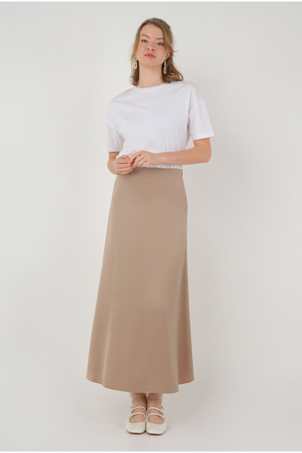 Saten Etek Açık Camel - 4