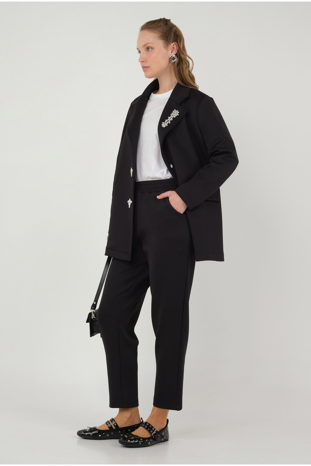 Scuba Ceket Siyah - 3