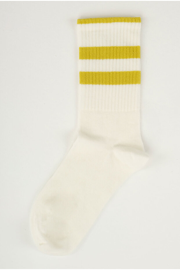 Еластични плетени чорапи Acid Green - 2