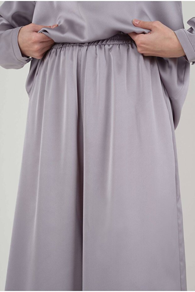 Basic Saten Takım Gri - 3