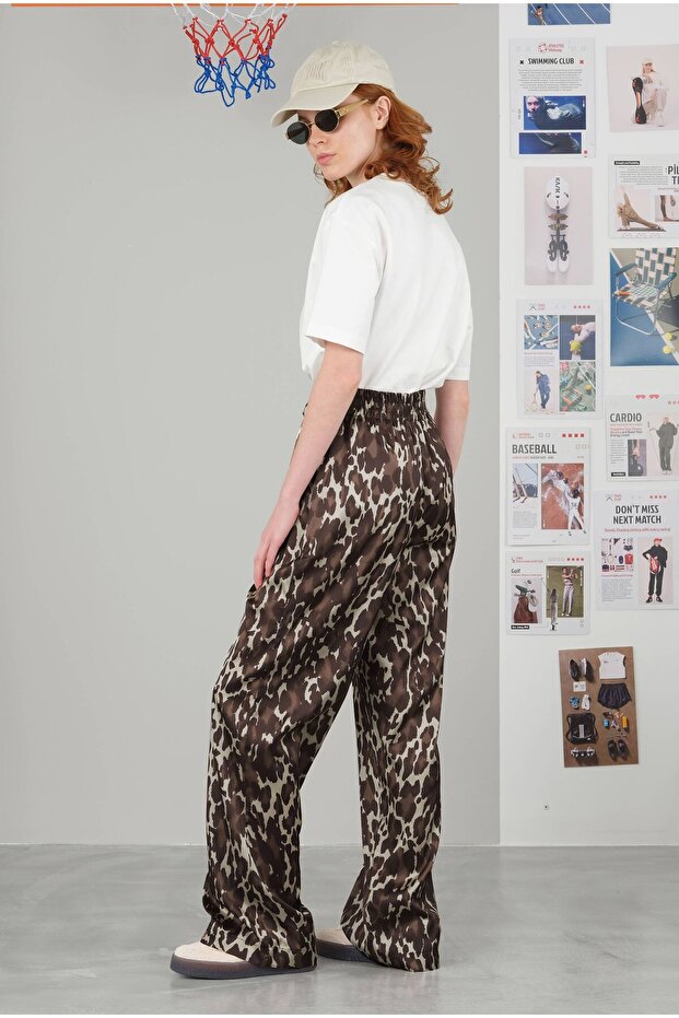 Leopar Desenli Pantolon - 3