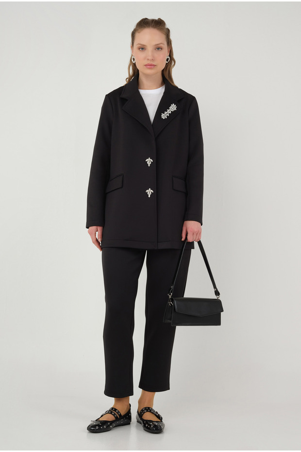 Scuba Ceket Siyah - 2