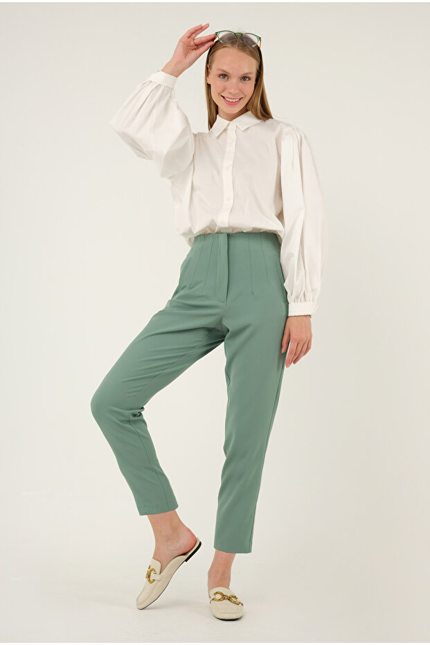 Fit Pantolon Yeşil - 3