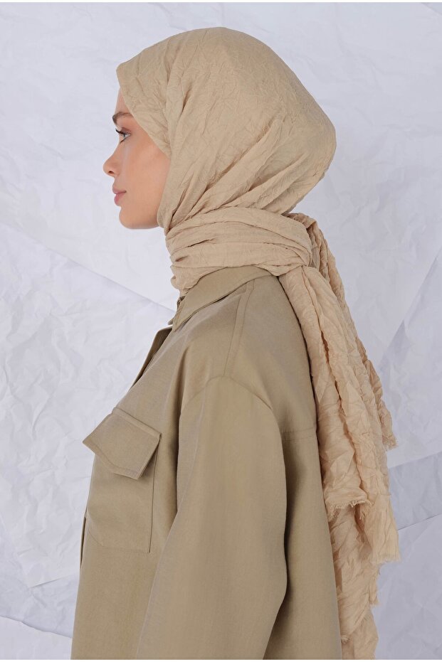 Kraş Şal Pastel Sarı - 2