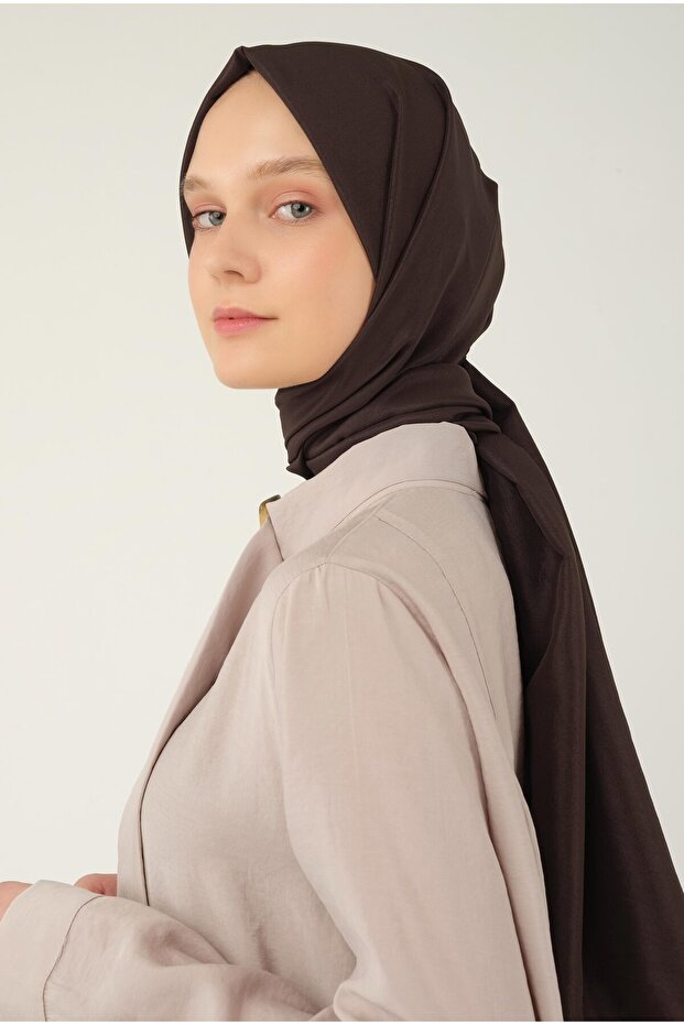 Soft Kraş Eşarp Acı Kahve - 3
