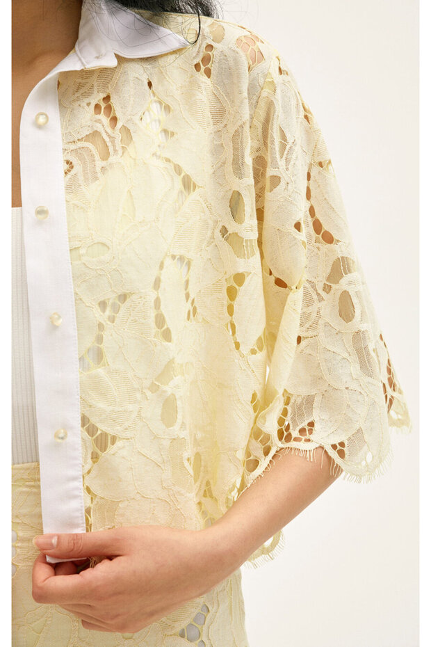 Celeste Dantel Mini Gömlek - 5