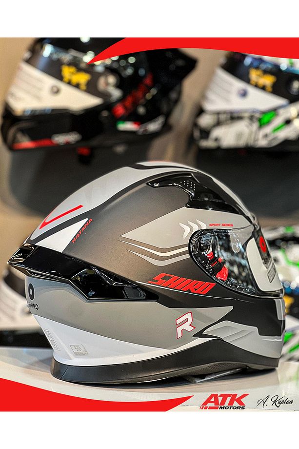 Katana Orbe Full Face Kask Tam Kask Güneş Vizörlü Tasarım Kaplama DOT Sertifikalı Kask - 3