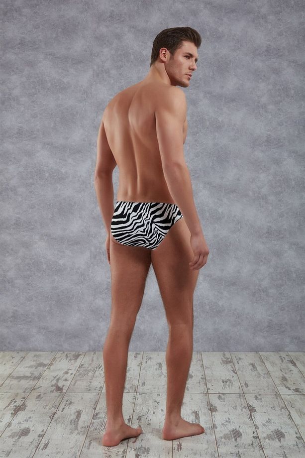 Erkek Modal Çok Renkli Baskılı Külot Slip 1345 - 2