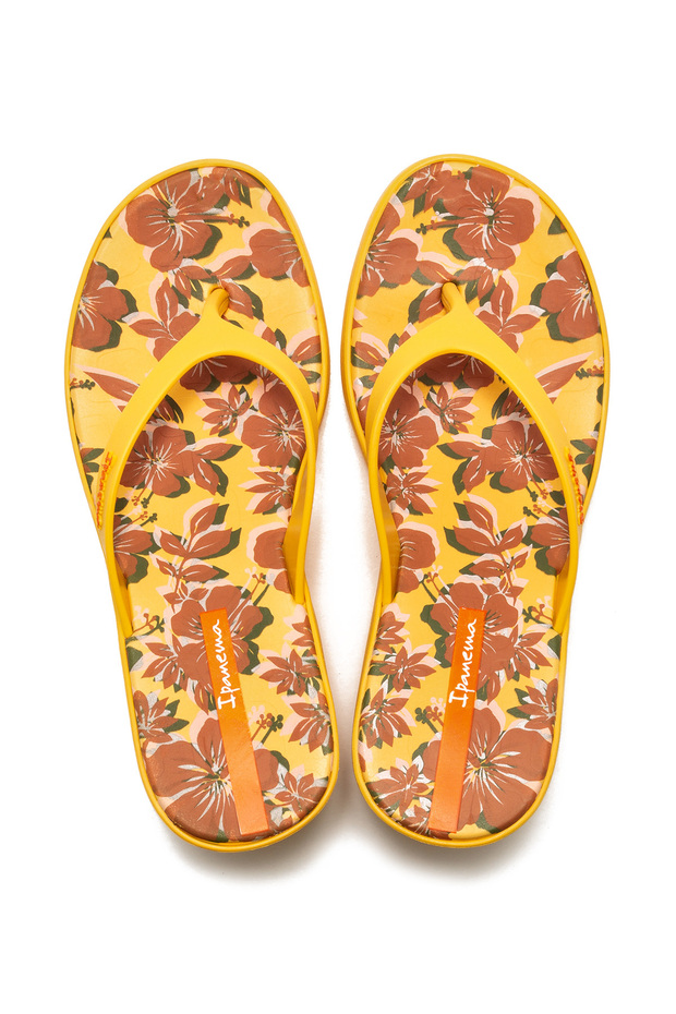 Flip-flops pentru femei cu toc Aloha galben 35/40 - 2