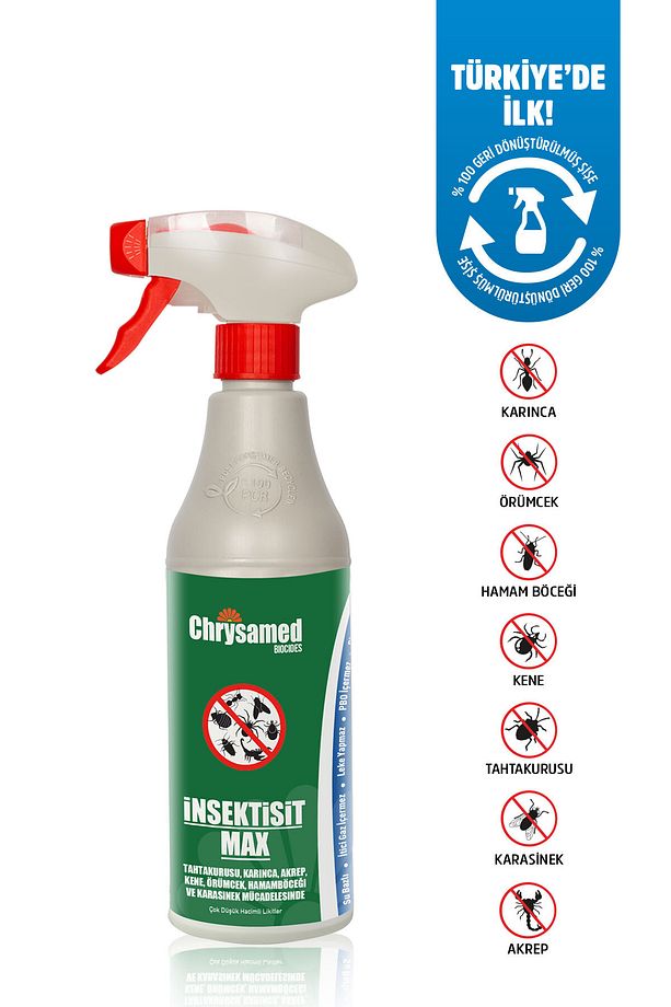 insektisit Max Böcek, Pire, Bit, Tahta Kurusu, Hamamböceği İlacı  500 ml Böcek İlacı - 1
