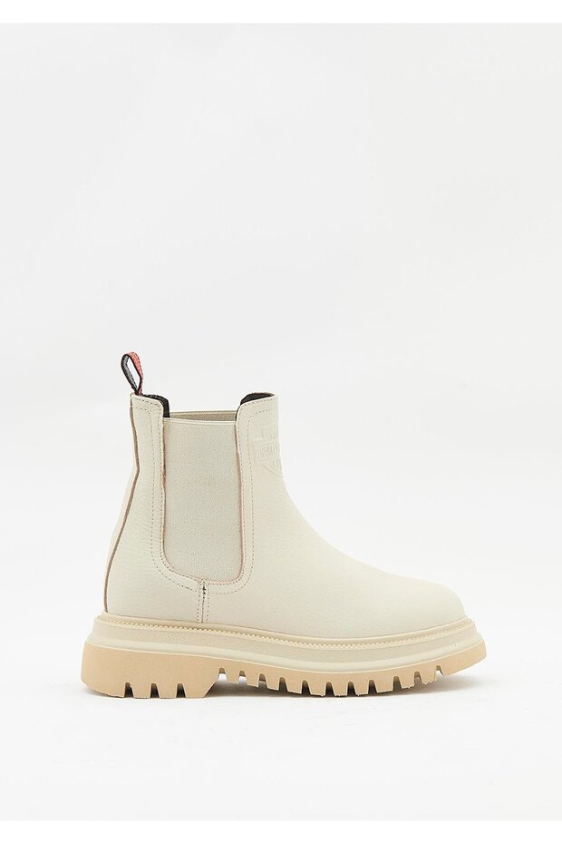 Mourir Kadın Bej Deri Bot - 1