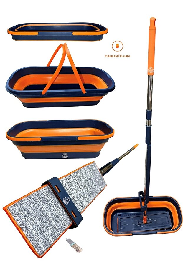 Kendinden Sıkmalı Kovalı Lüx Mop Set - 3