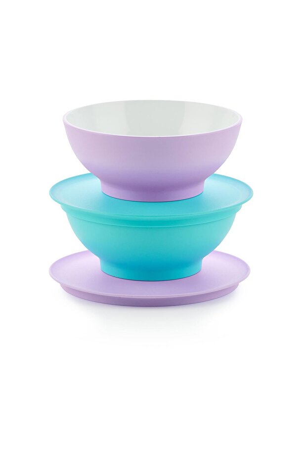 Allegra Tatlı Kabı 2'li Set 275 Ml Mavi-lila - 2