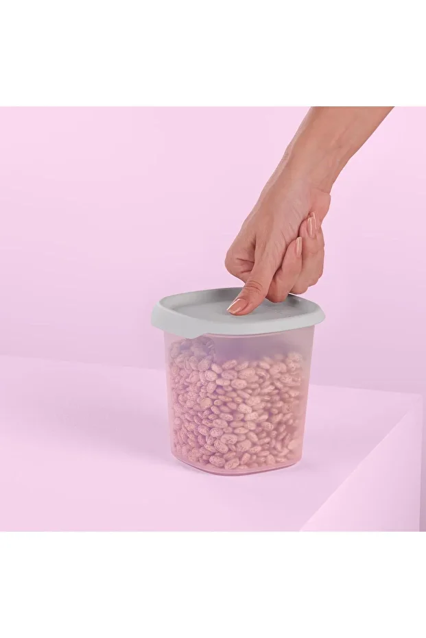 Tek Dokunuş Kare Kuru Gıda Saklama Kabı 810 ml - 5