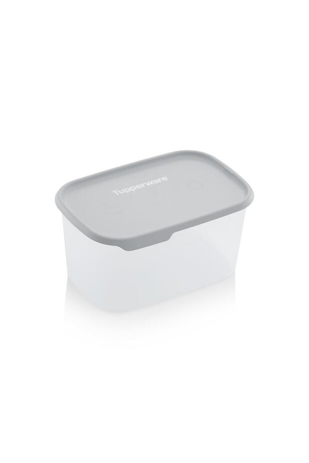 حاوية تخزين الطعام الجاف مستطيلة الشكل بلمسة واحدة سعة 2.8 لتر - 1