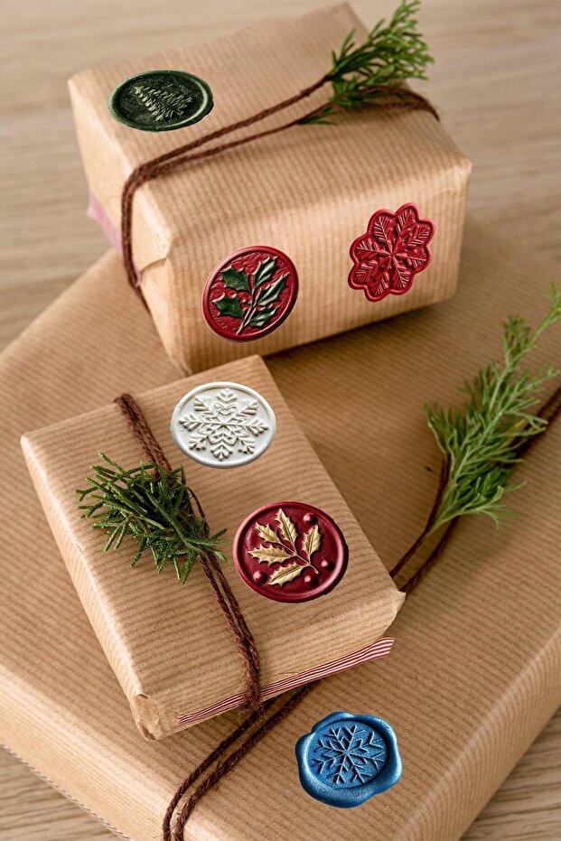 New Year's Seal Sticker 4X4 - 48 Pieces - Waterproof New Year's Sticker, Gift Package Decoration