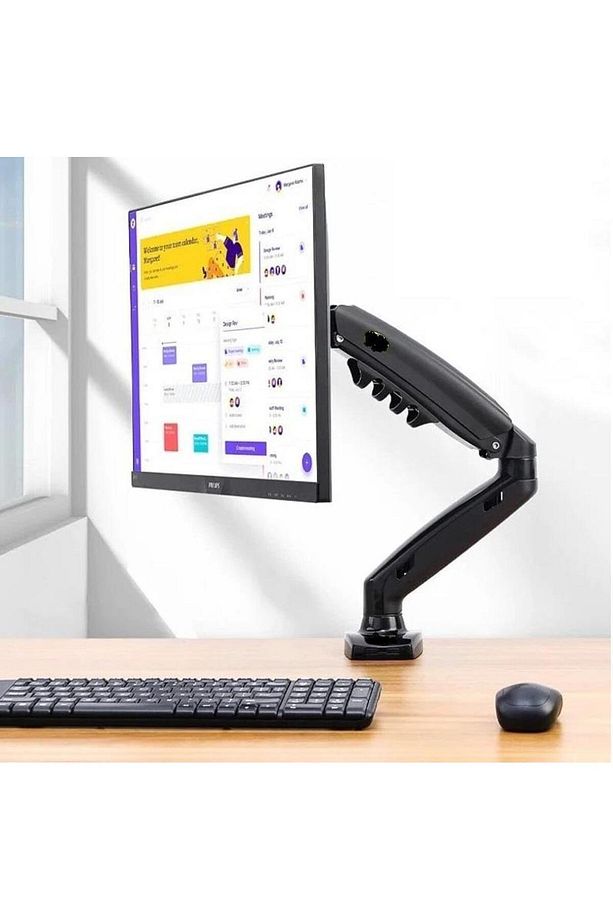32'' Inç Lcd Led Monitör Masa Üstü Full Hareketli Askı Aparatı - 1