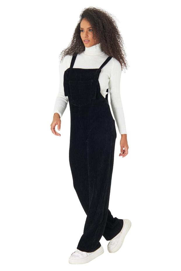 PLNL6111 - Kadife Örme Salopet - 2