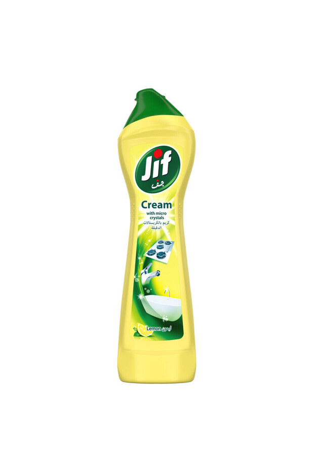 Cream Cleaner, Lemon, Micro Crystals, Eliminates Grease & Limescale Stains, 500ml