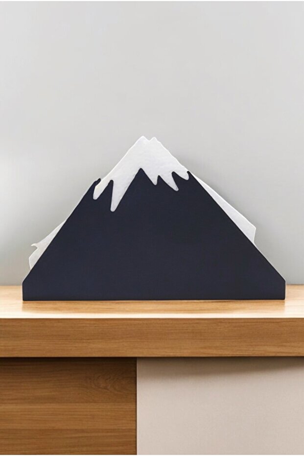 Decorative Fashionable and Durable Metal Napkin Holder Snowy Mountain Design