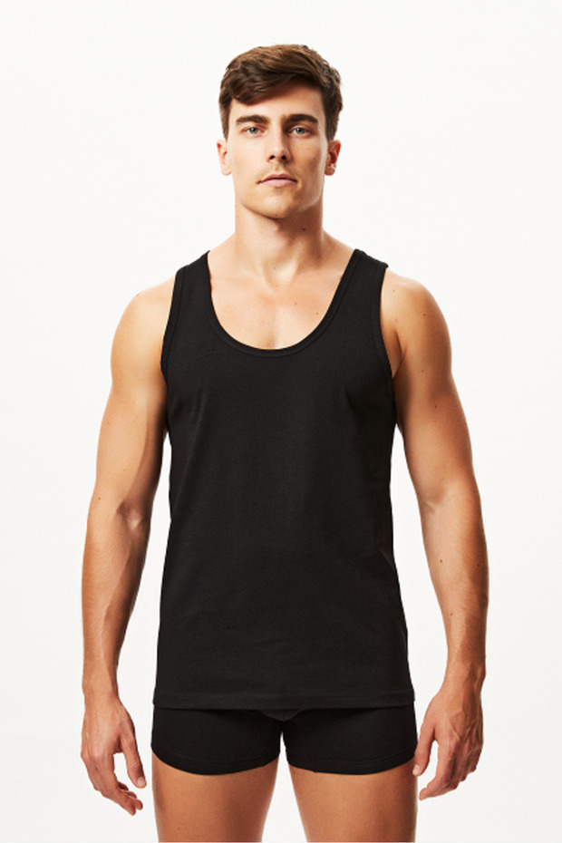 By40131 Organik Pamuk Elastan Atlet - 1