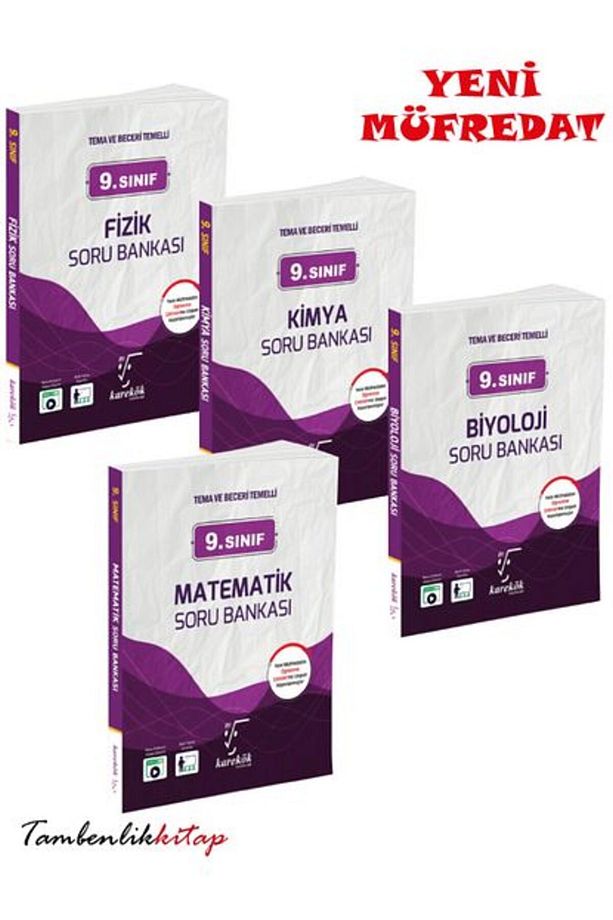9.Sınıf Yeni Müfredat Sayısal Soru Bankası Seti (Matematik, Fizik, Kimya, Biyoloji) - 3
