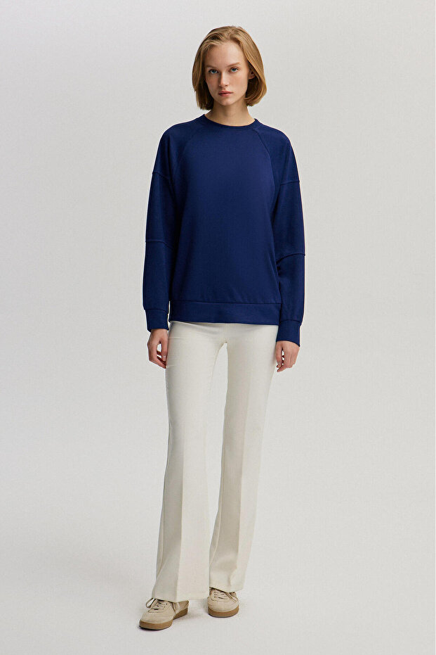 سويت شيرت أساسي كبير الحجم - 1