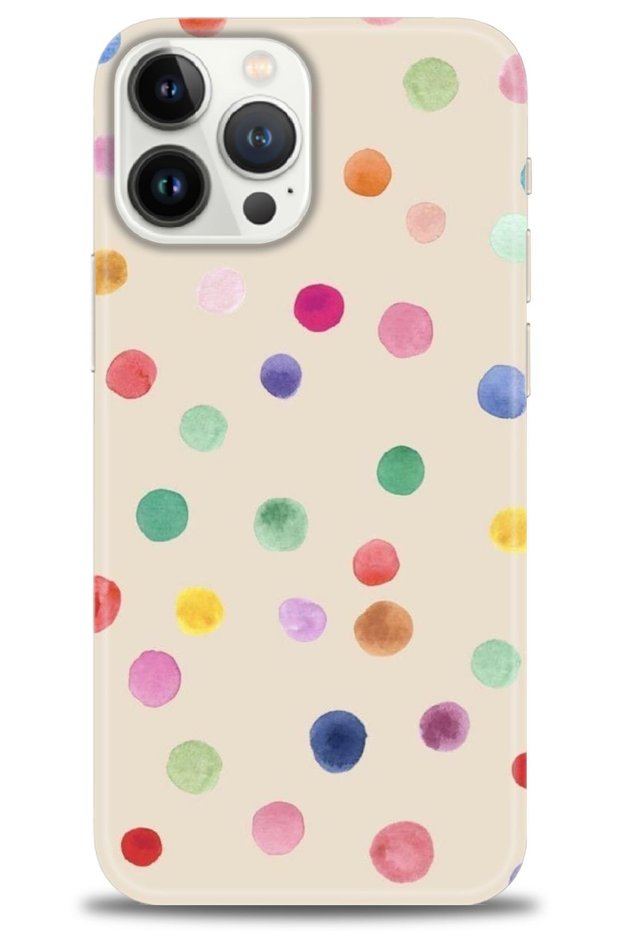 Tecno Spark 10 Pro Case Hd Printed Case - Colorful Polka Dot + Full Screen Protector