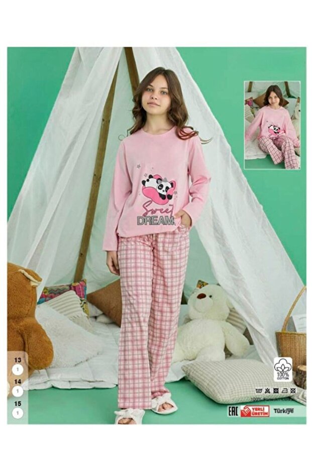 Girl's Long Sleeve 100% Cotton Pajama Set