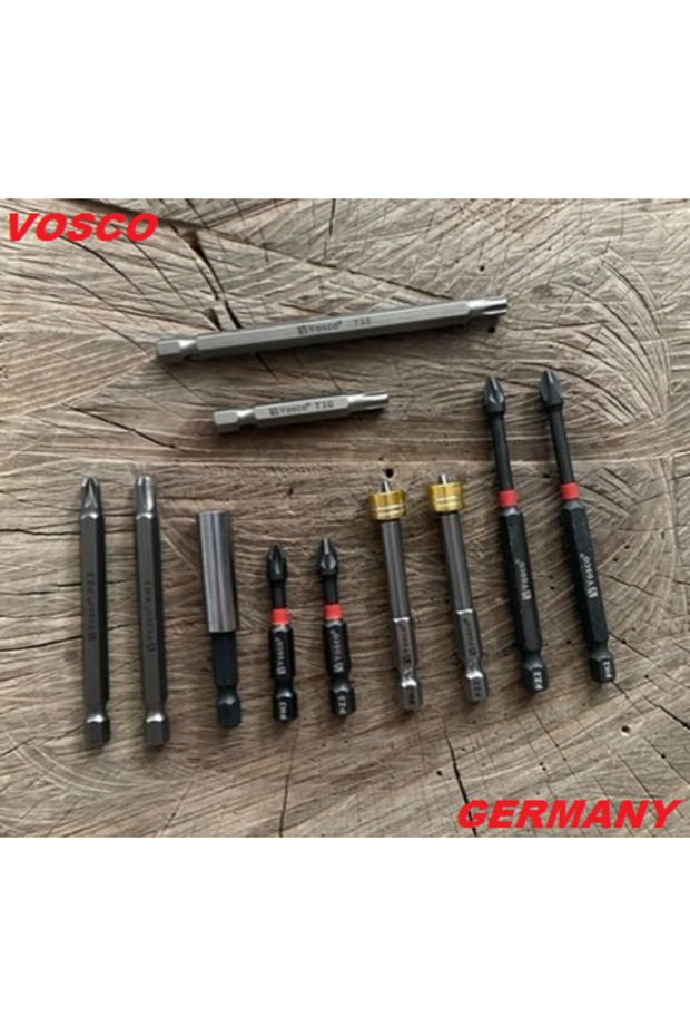 VSC PH2 YILDIZ BİTS UÇ SETİ BİTS UZATMA PZ2 YILDIZ SIKMA UCU COBALT SET 11PCS T30 - 1