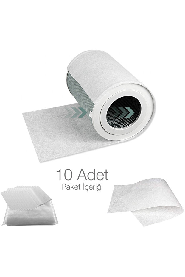 10 Adet Breeva A1C Hava Temizleyici Uyumlu Toz Tutucu Ön Filtre - 2