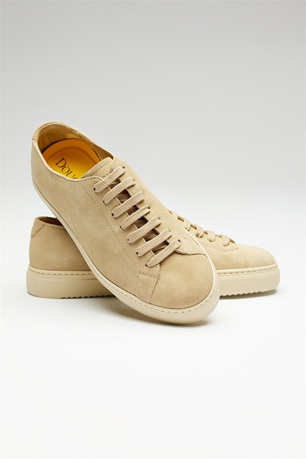 Bej Deri Sneaker - 2