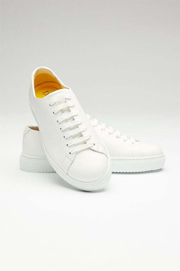 Beyaz Deri Sneaker - 2