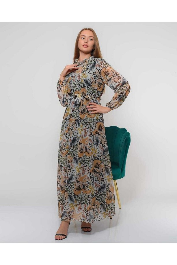 Çiçek Desenli Şifon - 3