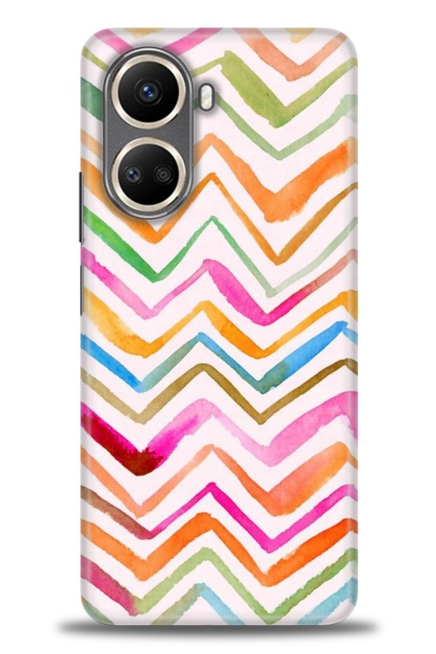 Realme C55 Case Hd Printed Case - Zigzag