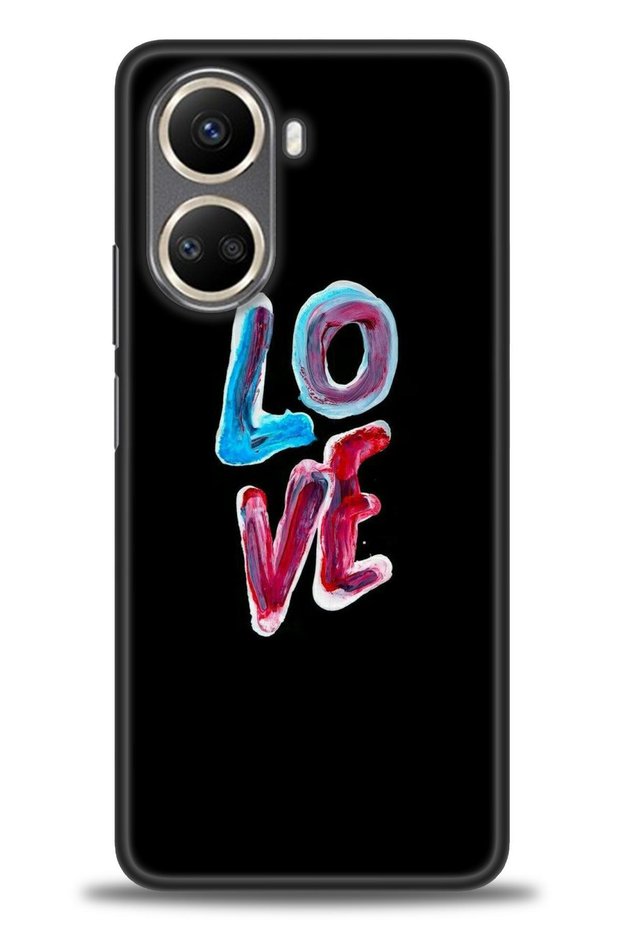 Case for Realme C55 Case Hd Printed Case - Colorful Love + Full Screen Protector