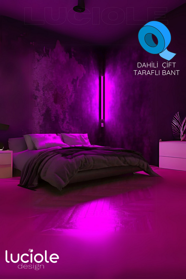 Led Lambader Renk Rgb Animasyon Uzaktan Kumandalı Yapışkanlı Dured - 4
