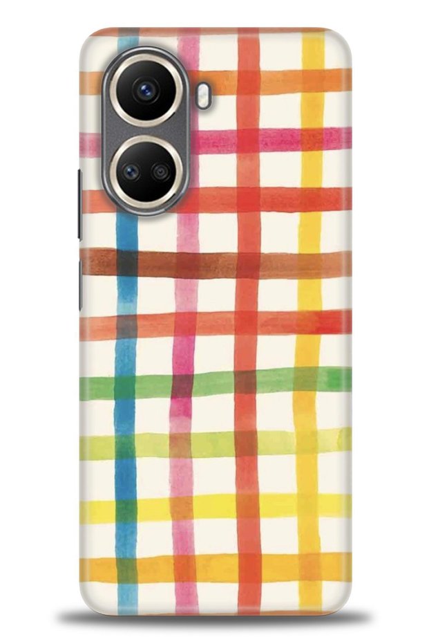 Realme C55 Case Hd Printed Case - Colorful Squares + Full Screen Protector