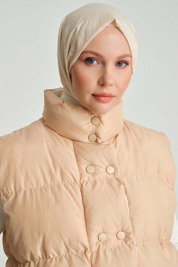 Kapitone Mont 23kd8307 Bej - 4