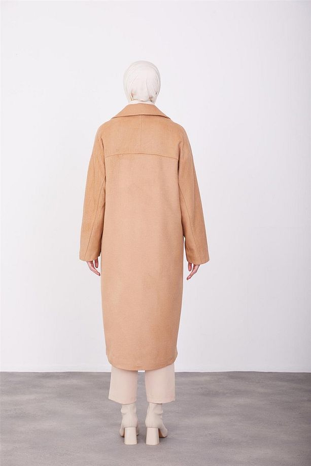Tek Düğmeli Kaban 23k7202 Camel - 5