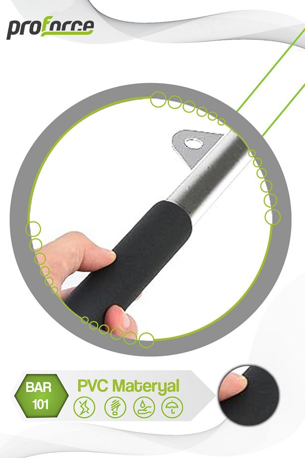 Bar 101 46 Cm Kaucuk Tutma Kollu Kısa Trıceps&bıceps Barı (arka Ve On Kol Sekıllendırme) - 3