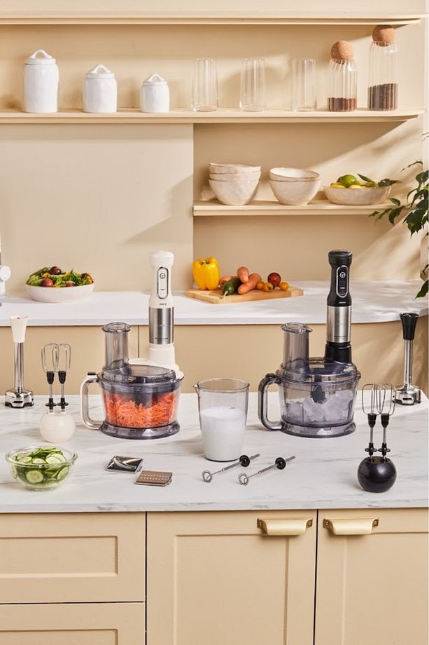 Prosteel 7 in 1 1000W Süt Köpürtücülü Mutfak Robotu Soft Cream - 6