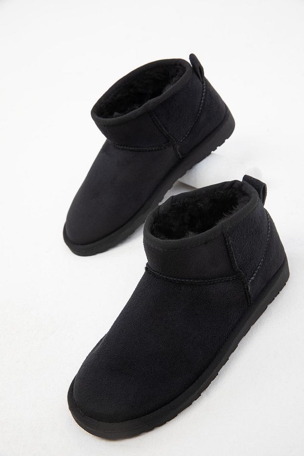 Siyah Süet Kadın Bot & Bootie 20024 - 2
