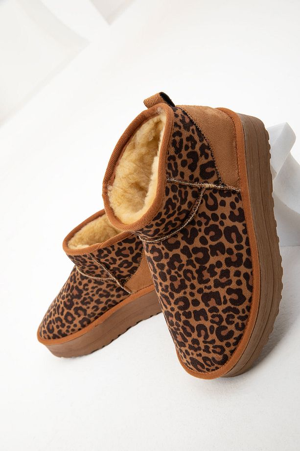 Taba Leopar Kadın Bot & Bootie 20026 - 3