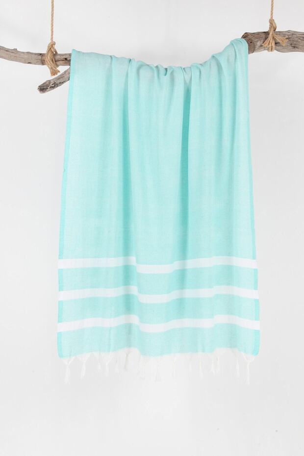 Peshtemal Bamboo Stripe Mint