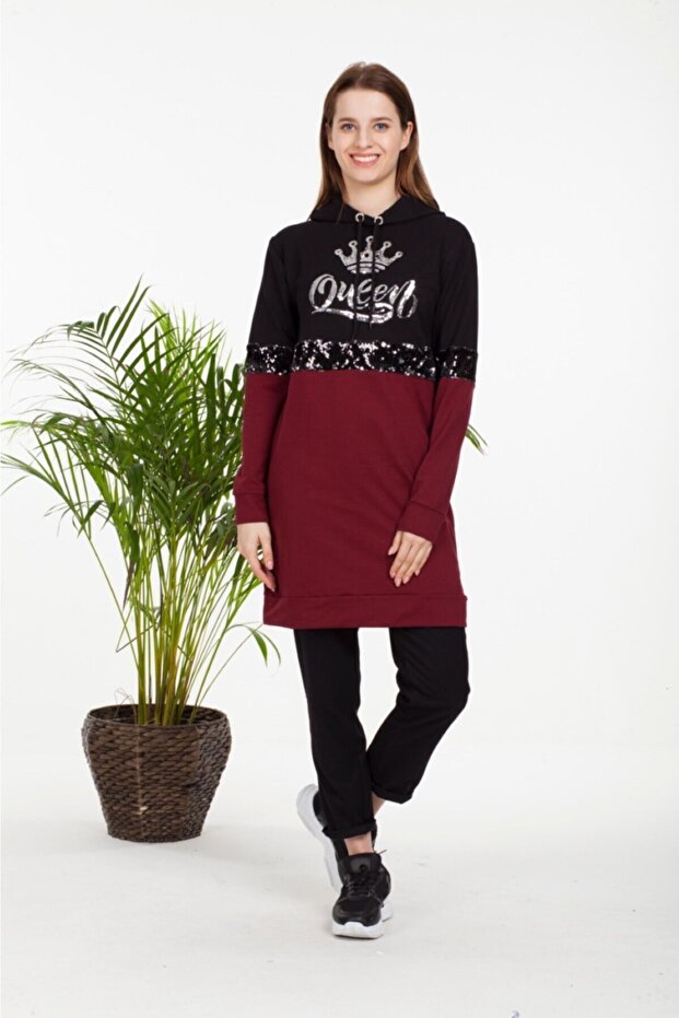 Women's Black Hooded Tunic